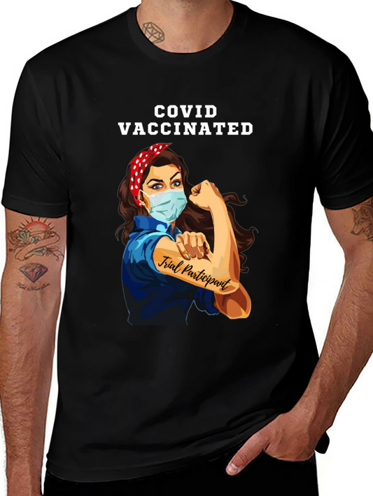 COVID Vaccinated Rosie the Riveter T-Shirt