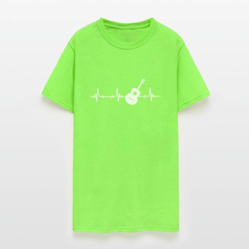 Acoustic Guitar Heartbeat Musician Band Guitars