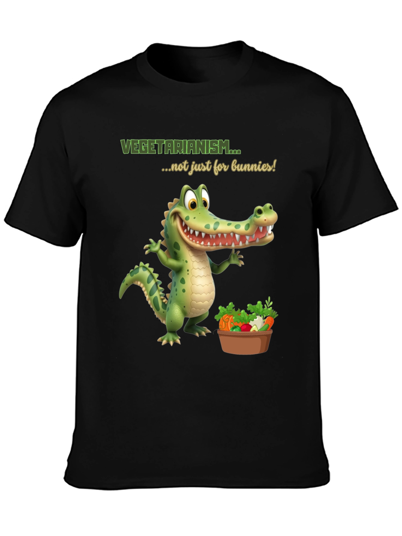 Vegetarian Alligator T-Shirt - Funny Vegan Tee