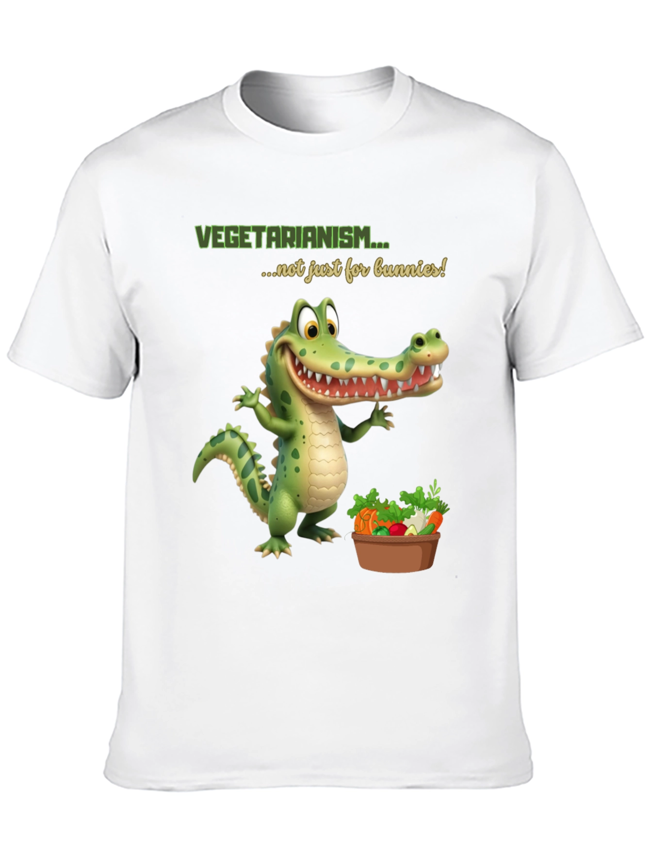 Vegetarian Alligator T-Shirt - Funny Vegan Tee