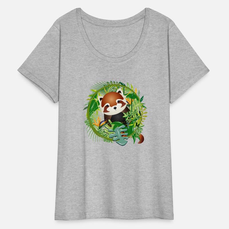 adorable little red panda bear in the jungle