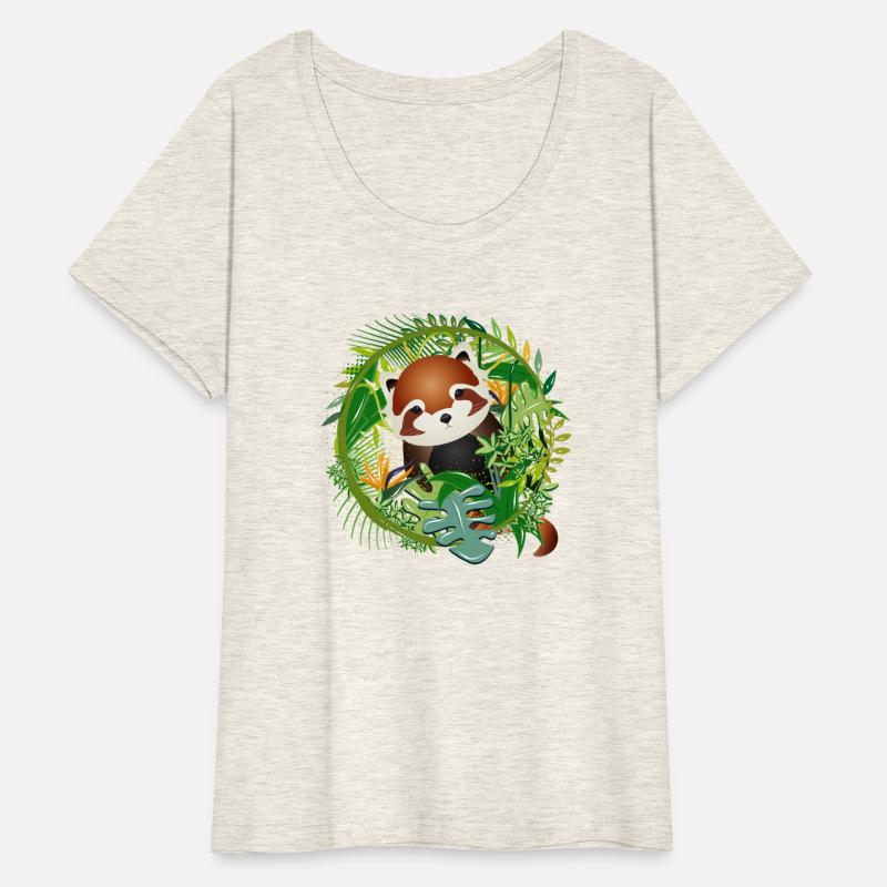 adorable little red panda bear in the jungle