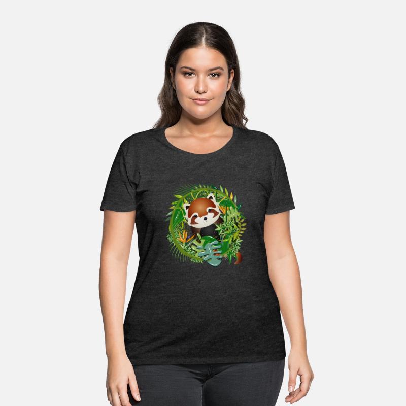 adorable little red panda bear in the jungle