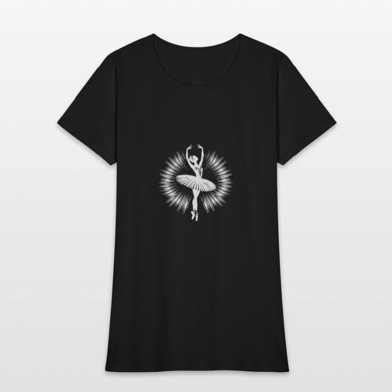 Aesthetic Dance Illustration Of A Ballerina