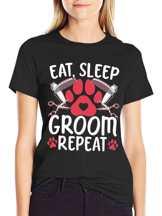Eat Sleep Groom Repeat T-Shirt