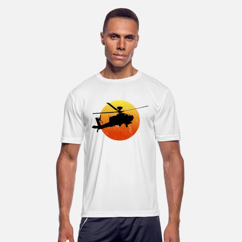 AH-64 Apache Silhouette Sunset Military AH64