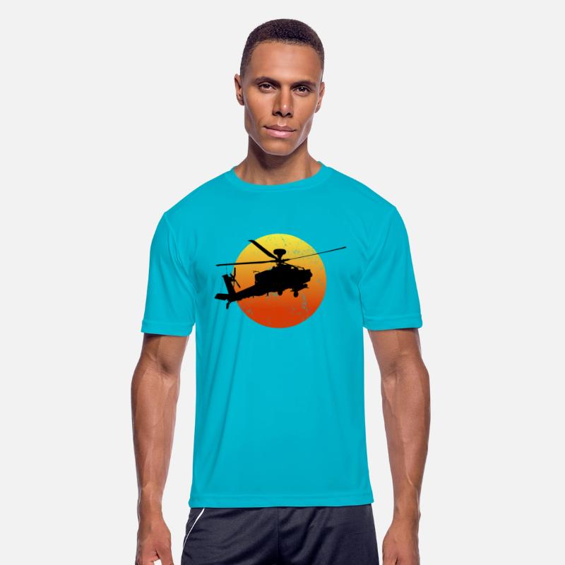 AH-64 Apache Silhouette Sunset Military AH64