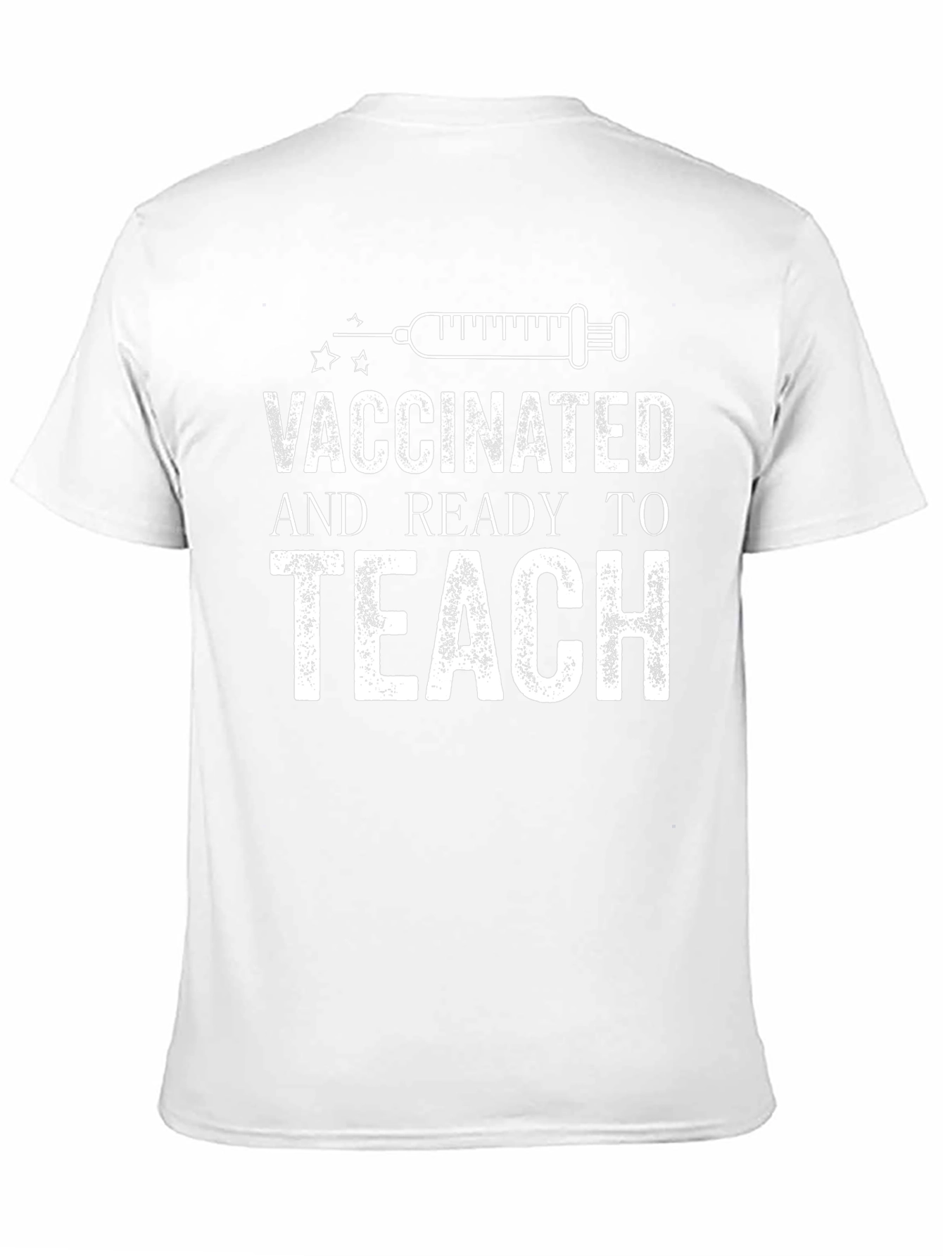Vaccinated & Ready to Teach Black T-Shirt