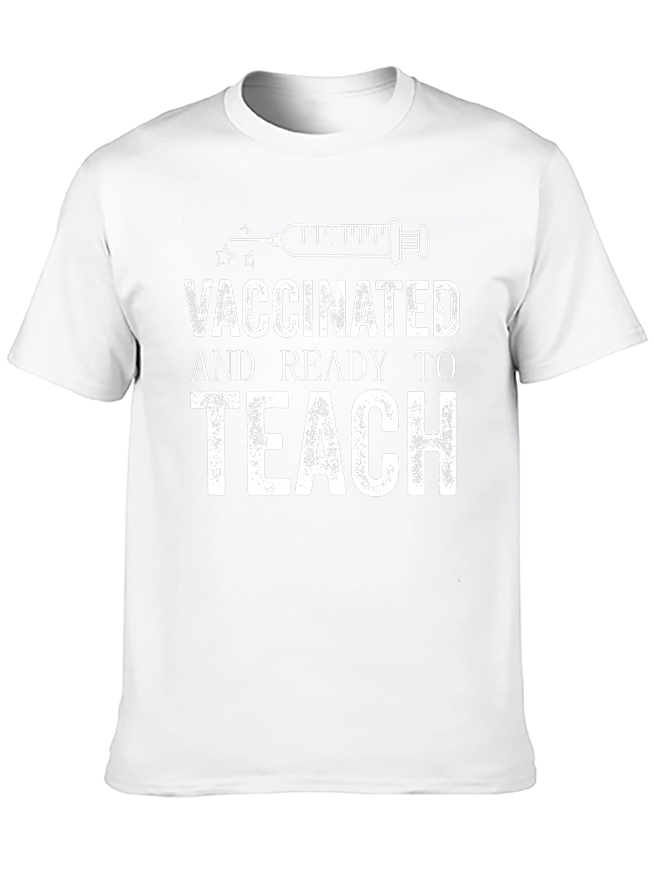 Vaccinated & Ready to Teach Black T-Shirt