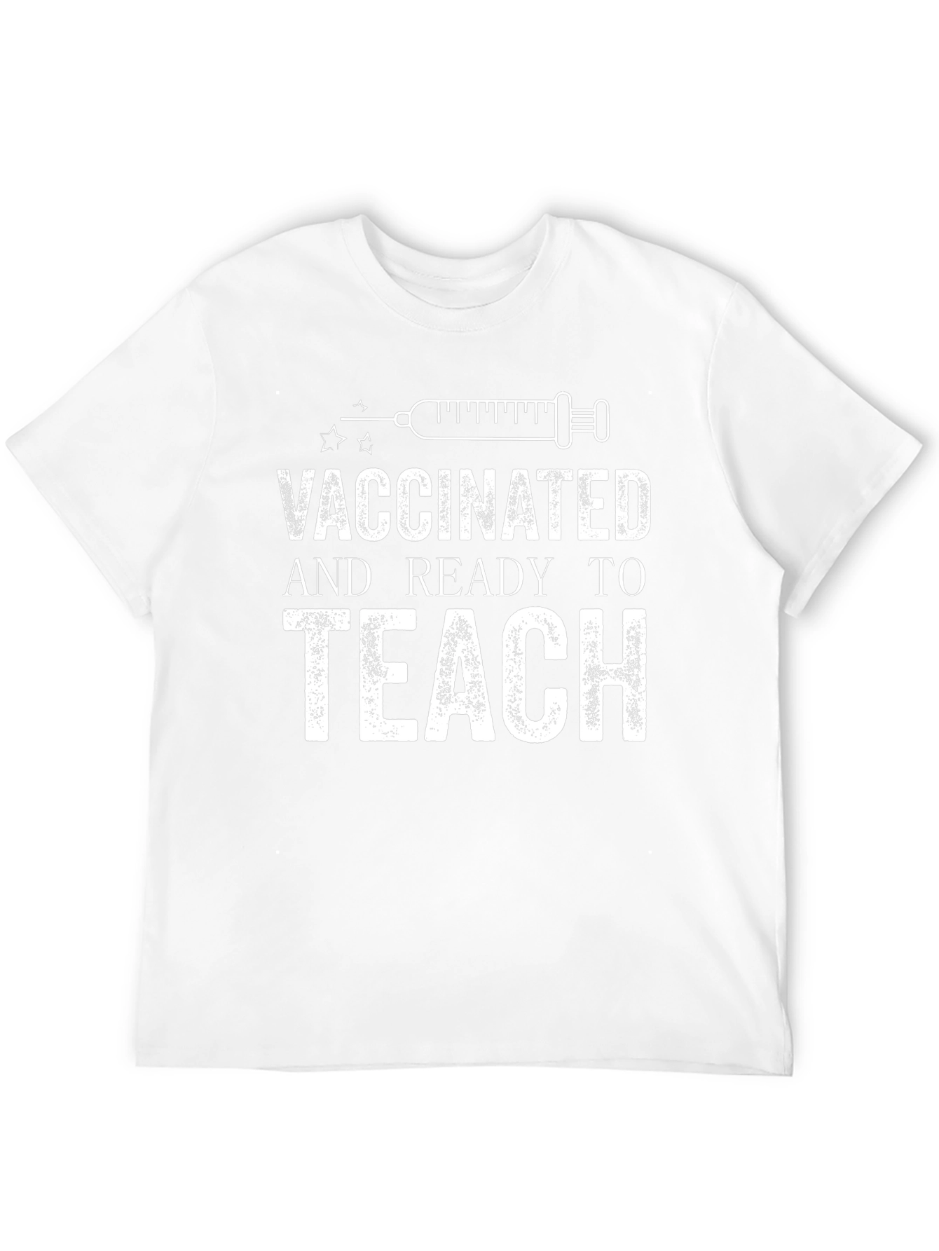 Vaccinated & Ready to Teach Black T-Shirt