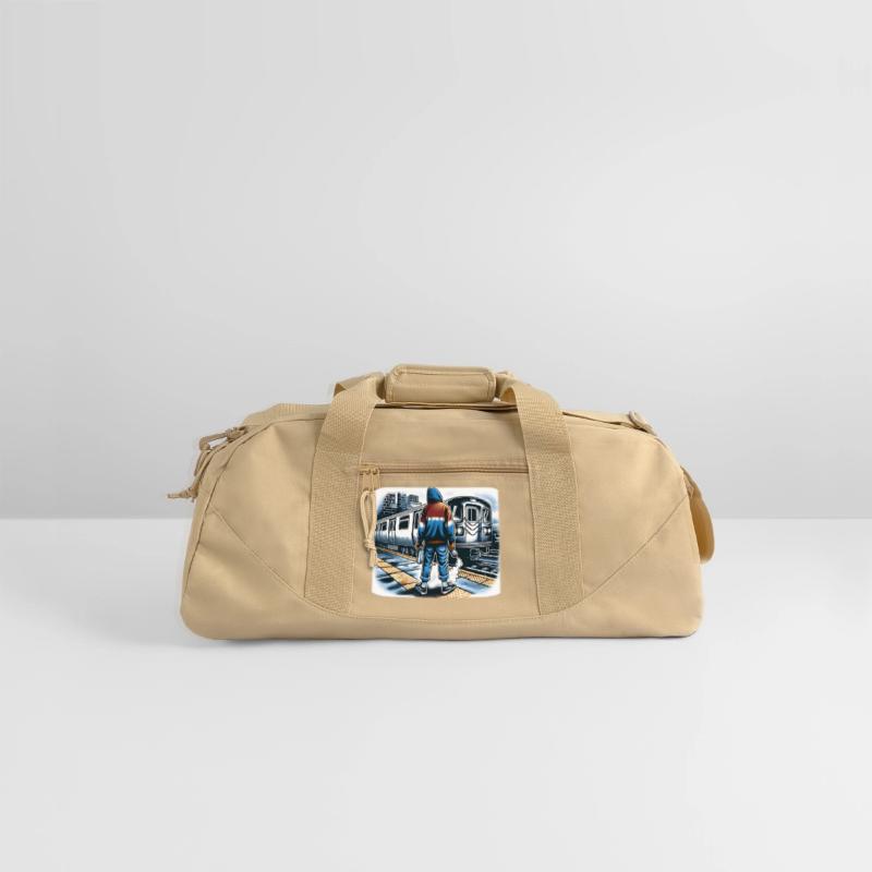 AI Teen at Outdoor Subway Layup Cloud Border