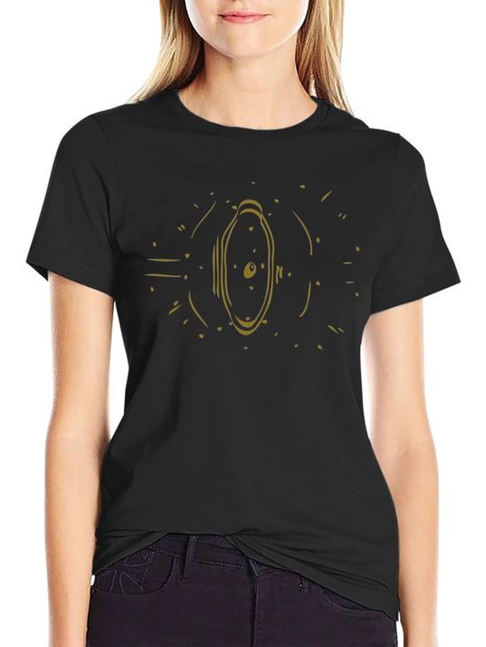 Abstract Graphic Black T-Shirt - Modern Design