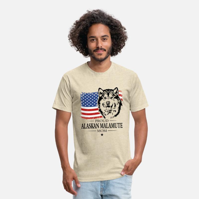 Alaskan Malamute Mom American Flag patriotic dog