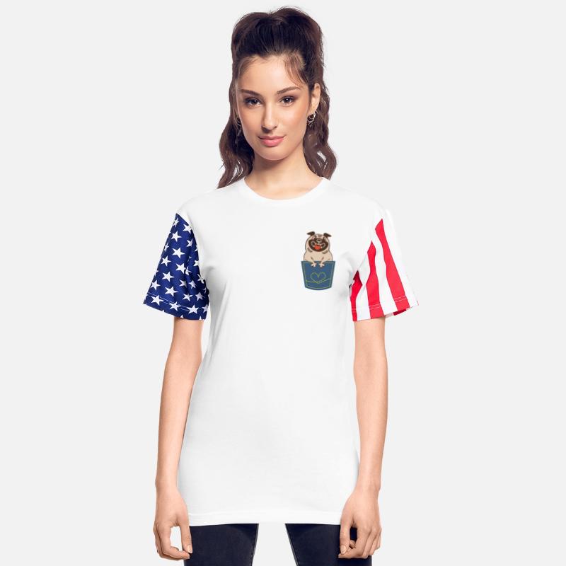 All you need is Pug dog in a heart pocket