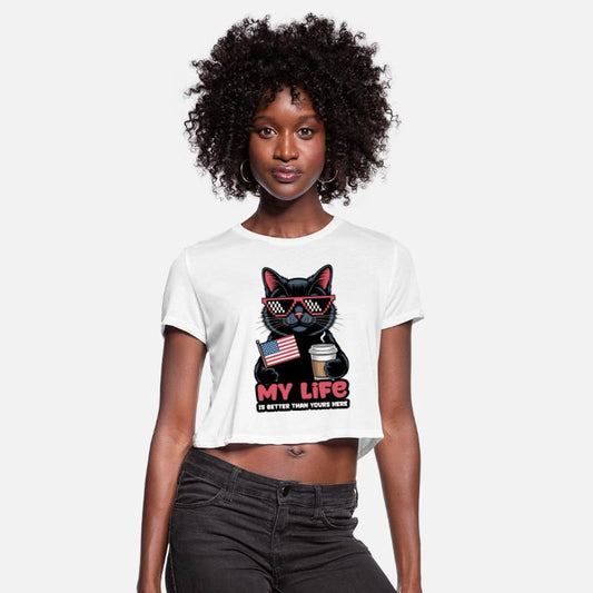 America Patriotic Cat with Sunglasses