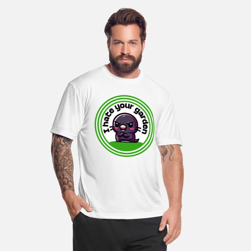 Angry Mole Funny Garden Motif Dissatisfied Animal