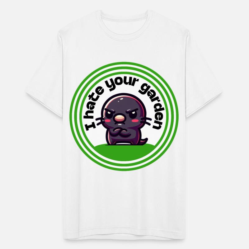 Angry Mole Funny Garden Motif Dissatisfied Animal