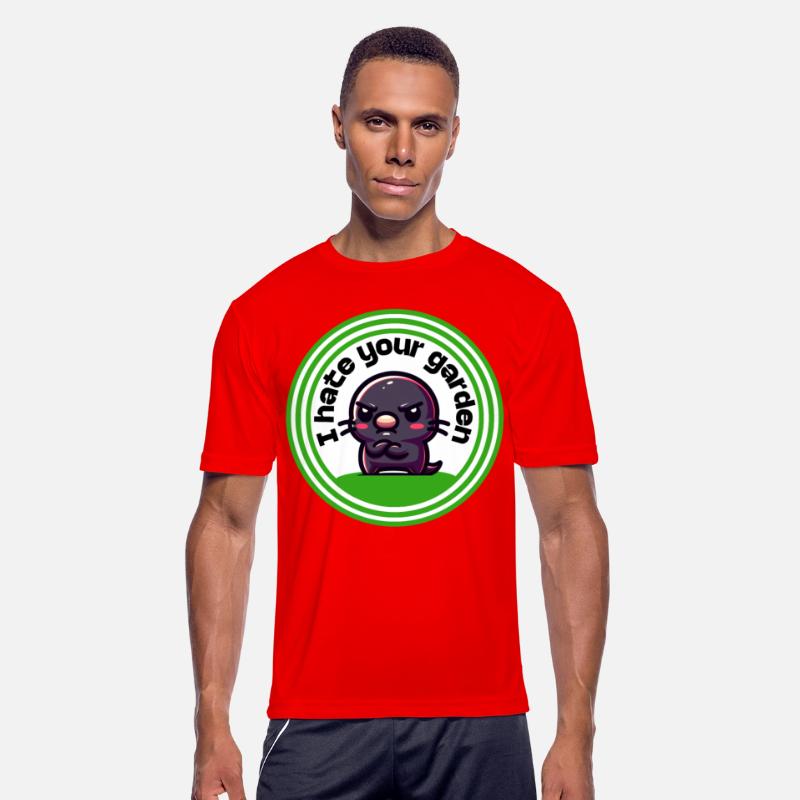 Angry Mole Funny Garden Motif Dissatisfied Animal