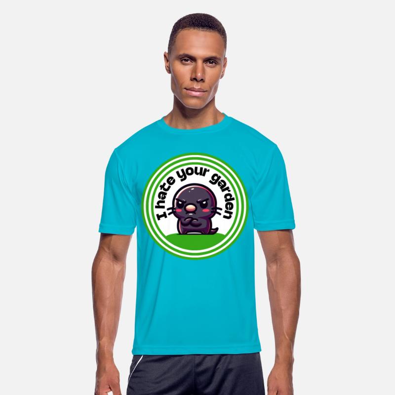 Angry Mole Funny Garden Motif Dissatisfied Animal