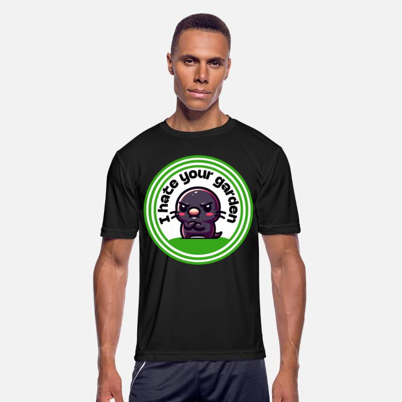 Angry Mole Funny Garden Motif Dissatisfied Animal