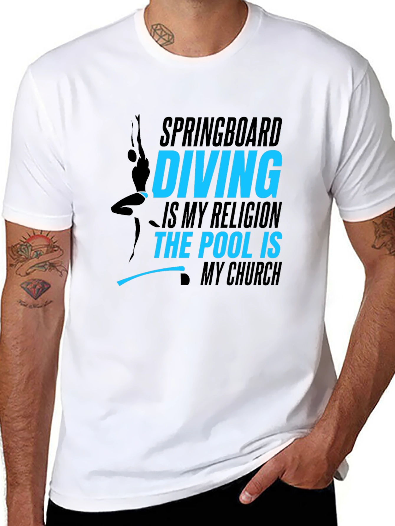 Diving Religion Black T-Shirt