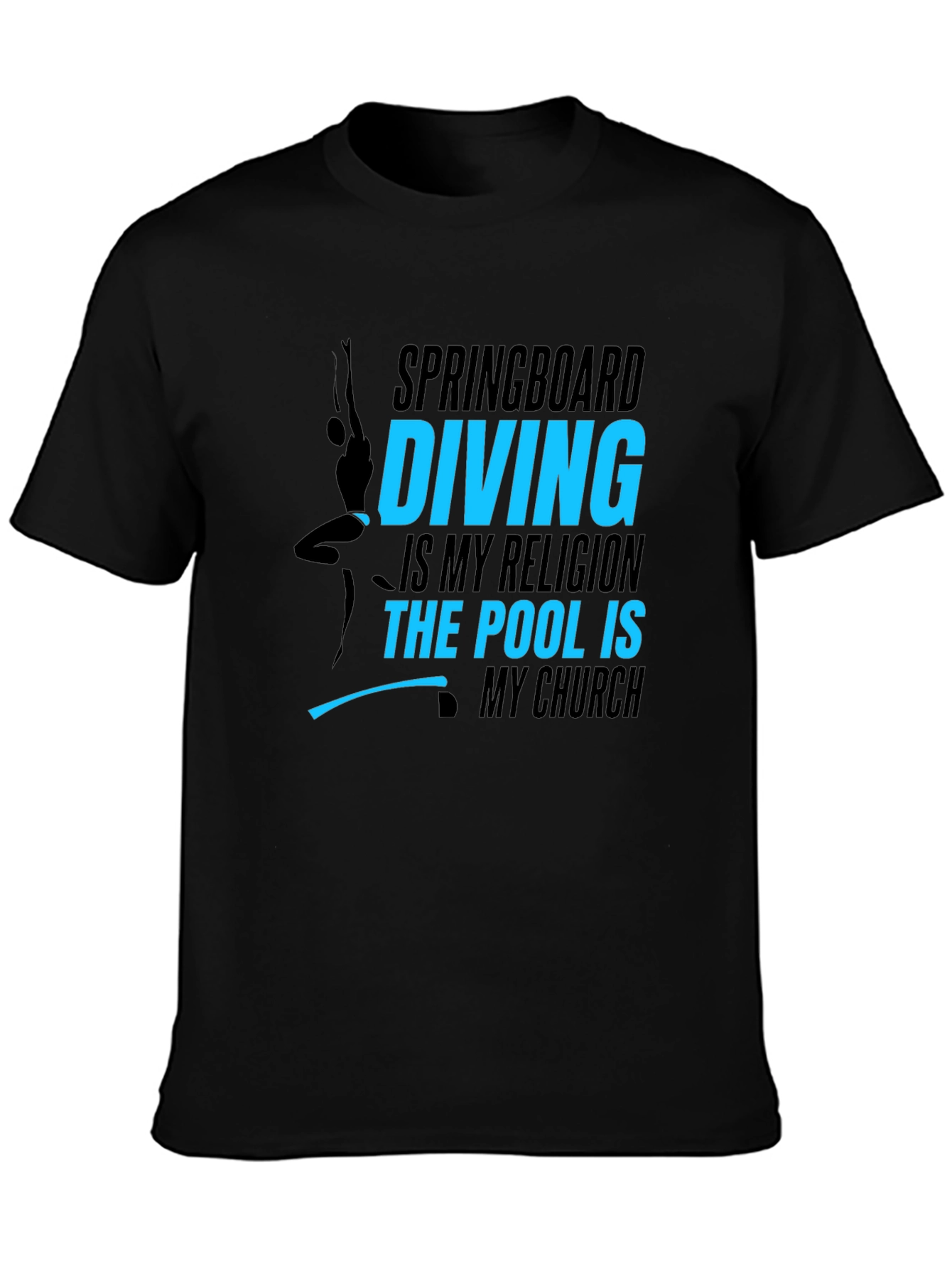 Diving Religion Black T-Shirt