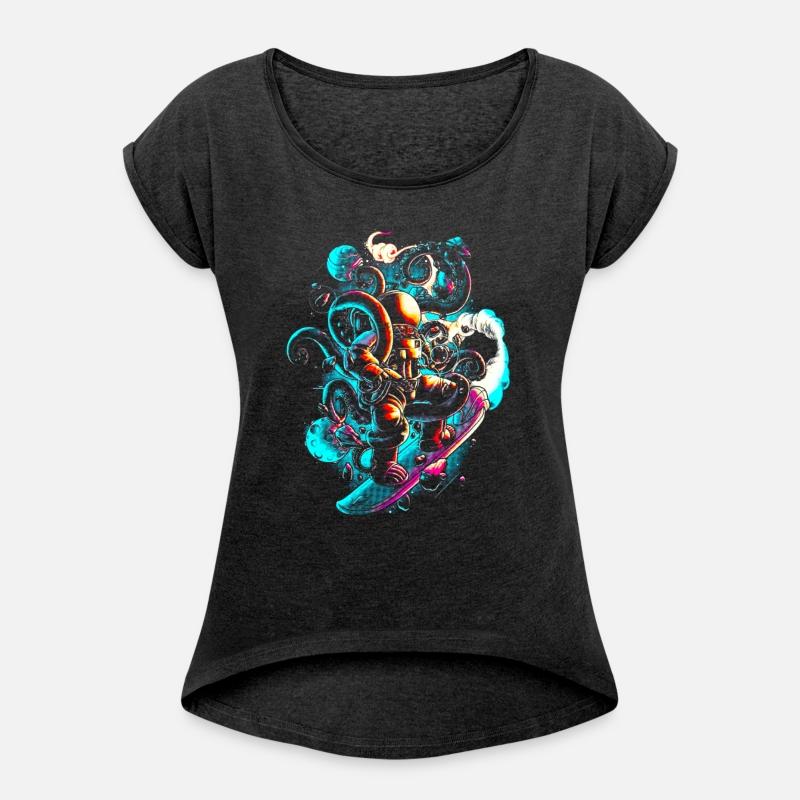 Astronaut skateboard space