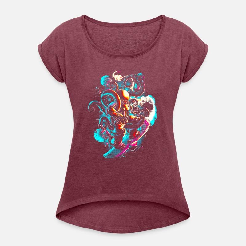 Astronaut skateboard space