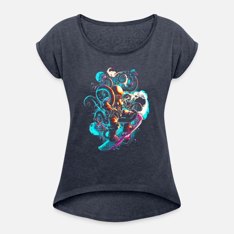 Astronaut skateboard space