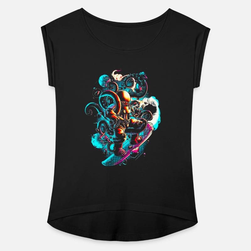 Astronaut skateboard space