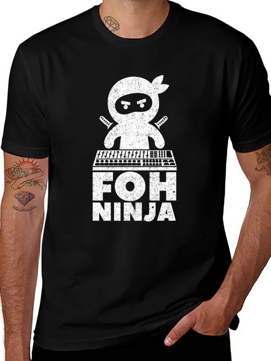FOH Ninja Black Graphic T-Shirt