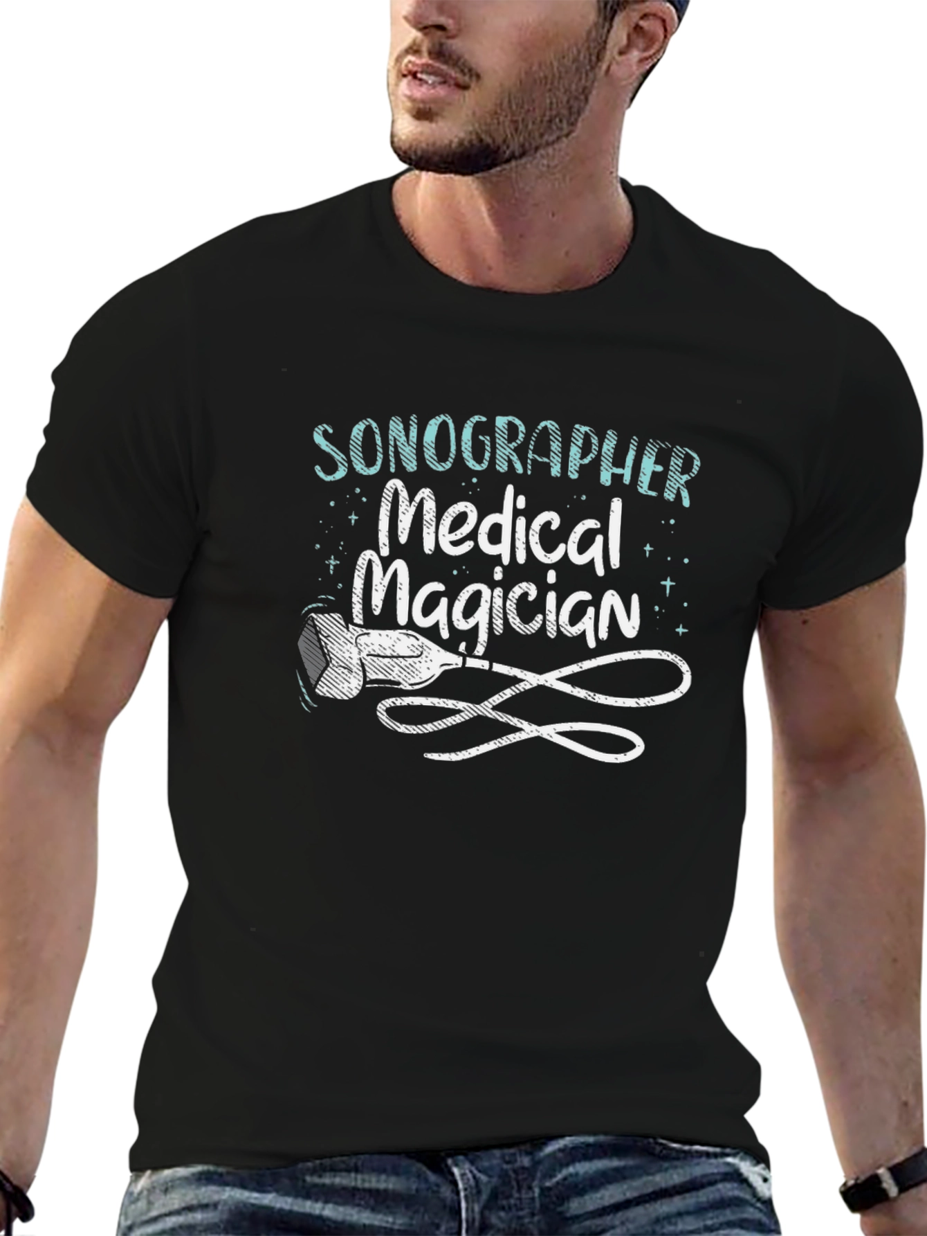 Sonographer Medical Magician Graphic Tee