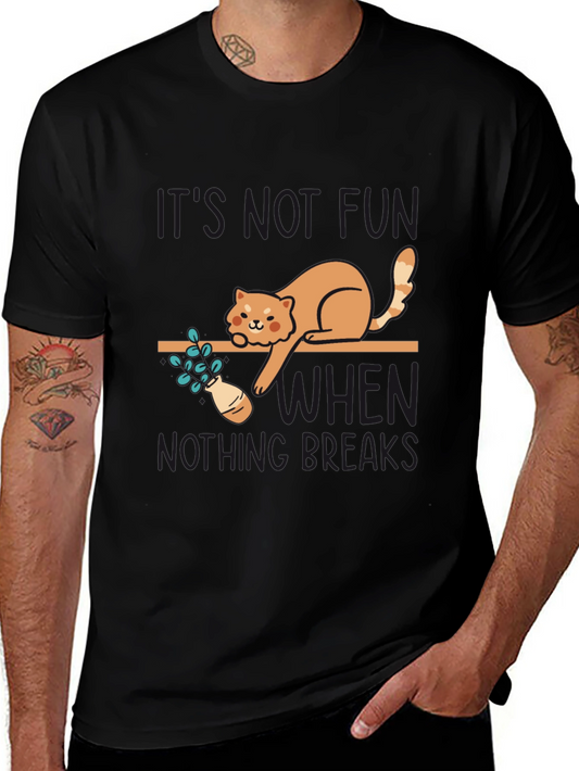 Funny Cat Graphic T-Shirt