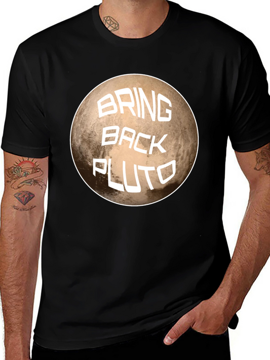 Bring Back Pluto Graphic T-Shirt - Space Fan Tee
