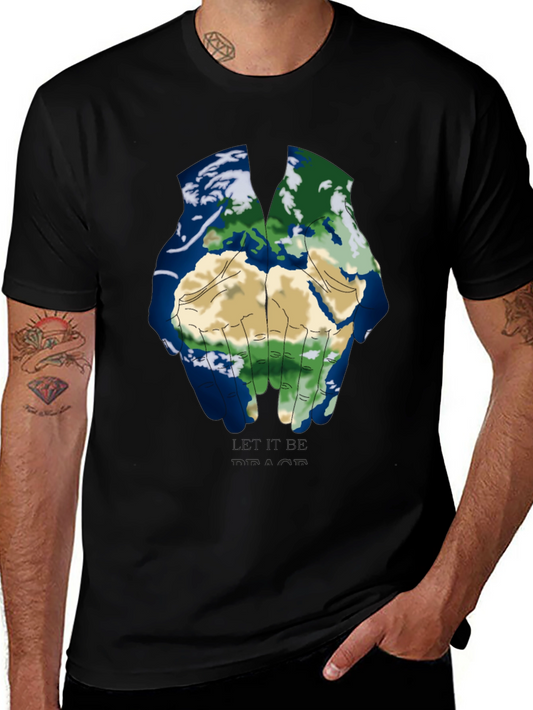 Earth Hands Graphic T-Shirt - Let it Peace
