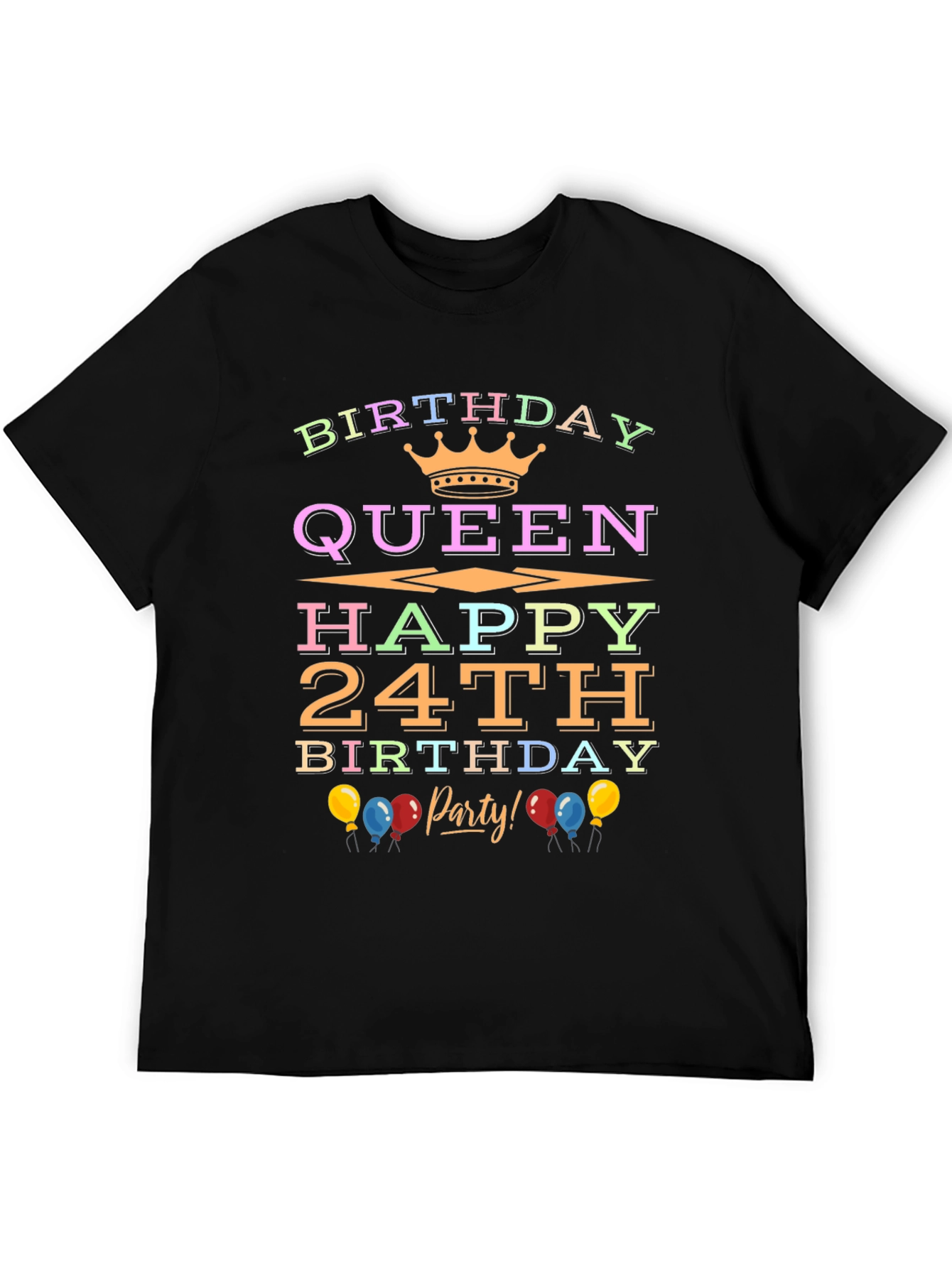 Birthday Queen 24th Party T-Shirt