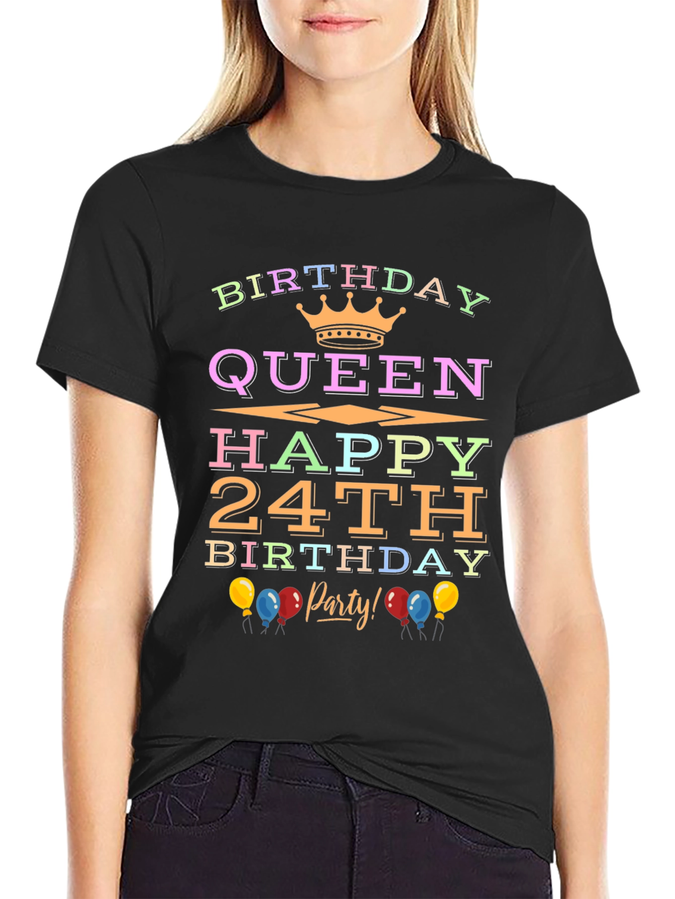 Birthday Queen 24th Party T-Shirt