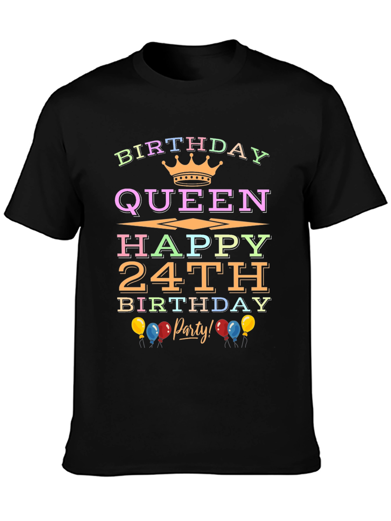 Birthday Queen 24th Party T-Shirt