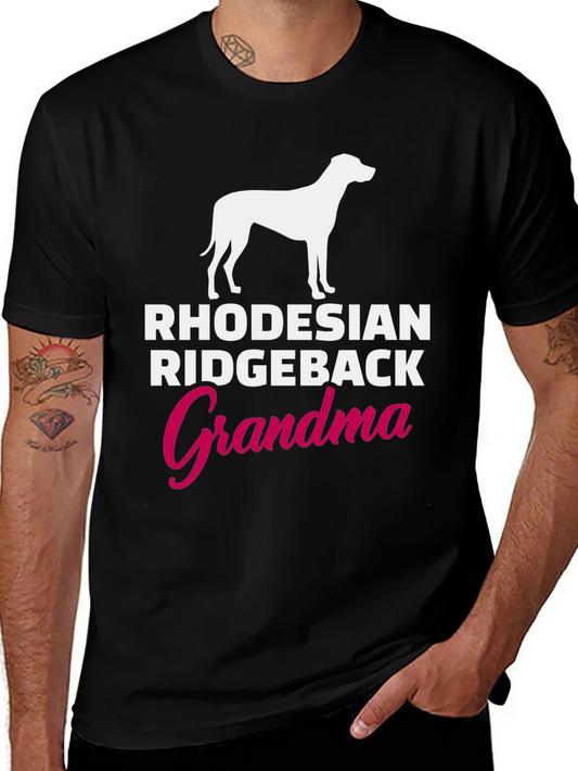 Rhodesian Ridgeback Grandma T-Shirt - Dog Lover Gift