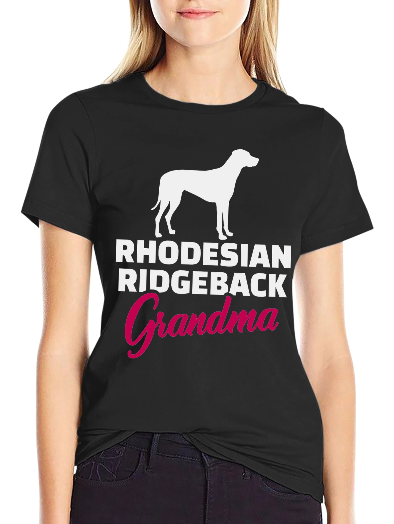 Rhodesian Ridgeback Grandma T-Shirt - Dog Lover Gift