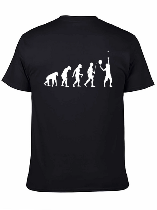Evolution of Tennis Black T-Shirt