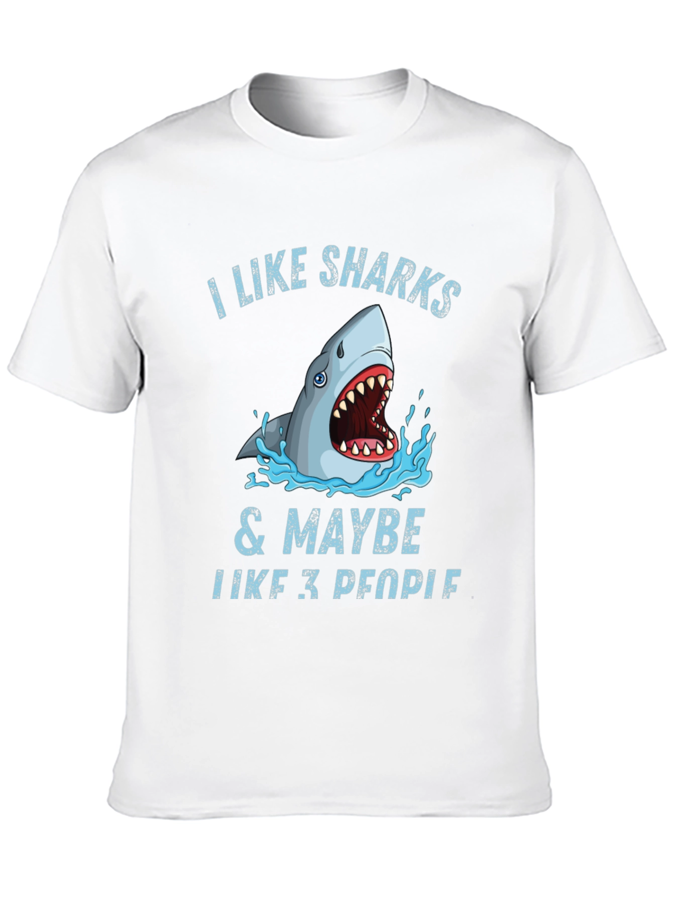 I Like Sharks & Maybe 3 People Graphic Tee