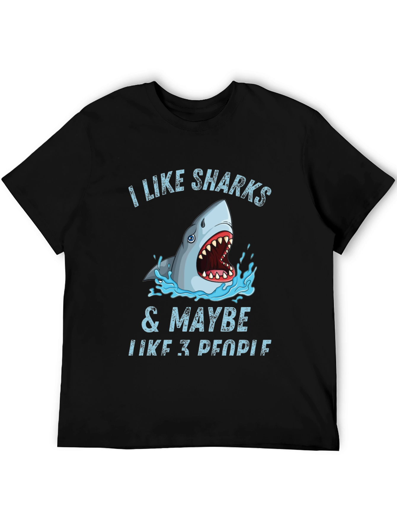 I Like Sharks & Maybe 3 People Graphic Tee