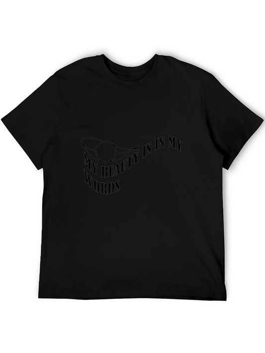 Beauty in Words Black Graphic Tee