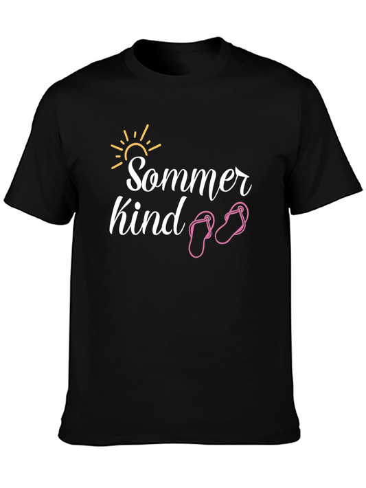 Sommer Kind Black Graphic Tee - Summer Child T-Shirt