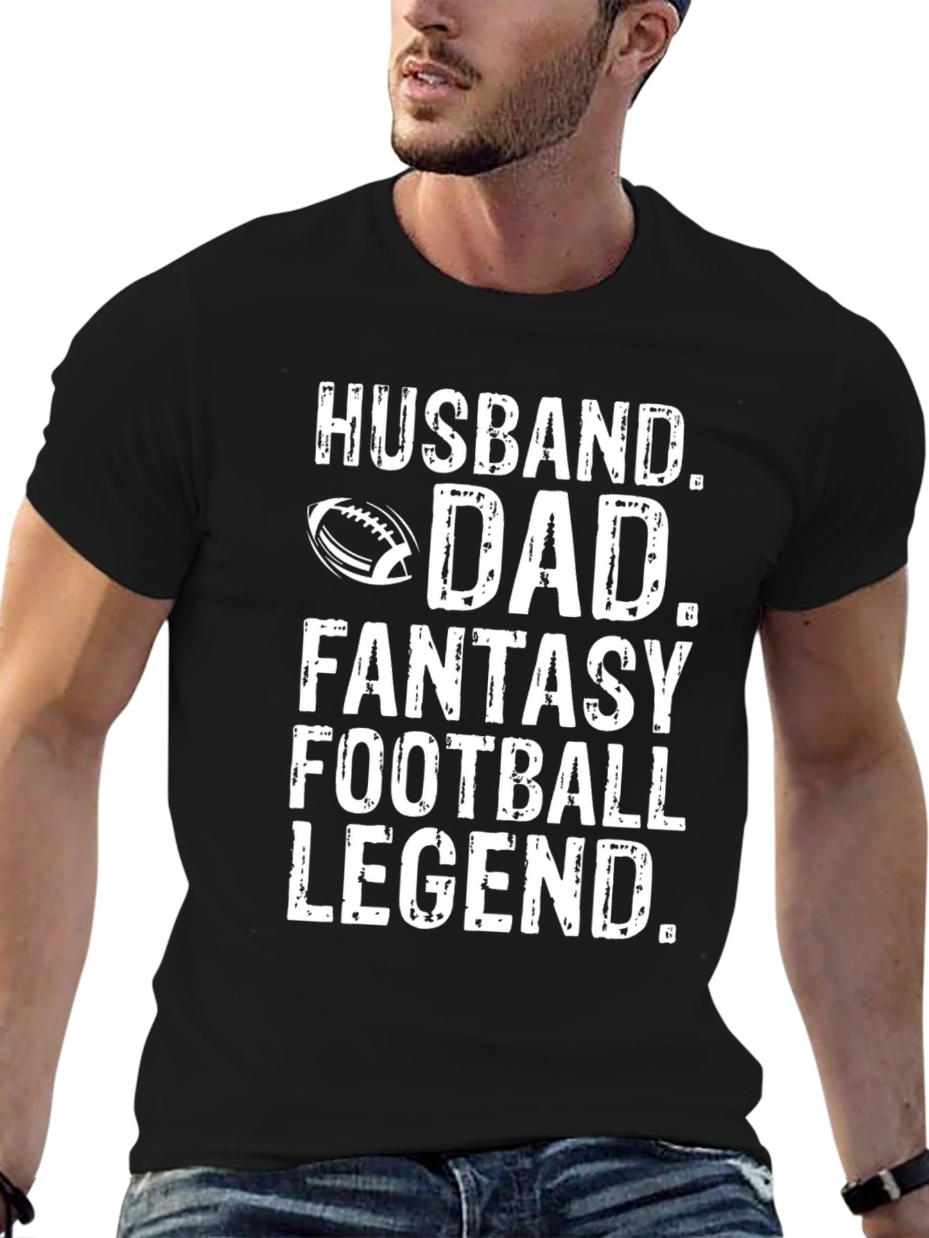 Husband Dad Football Legend Graphic Tee