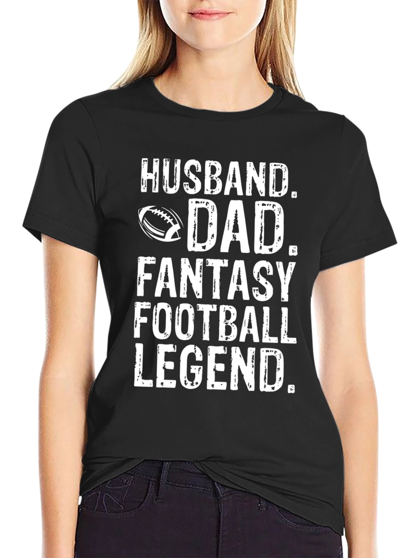 Husband Dad Football Legend Graphic Tee
