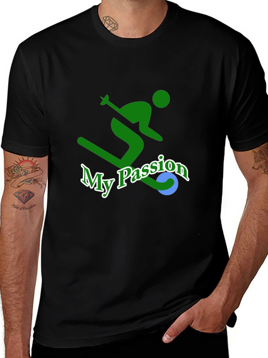 Curling My Passion Black T-Shirt