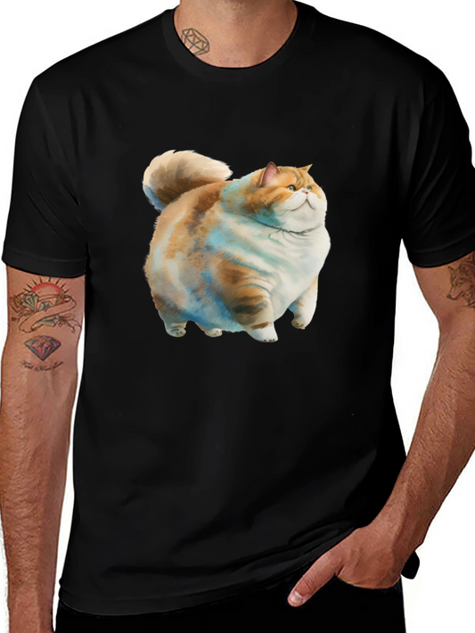 Cat Graphic Black T-Shirt