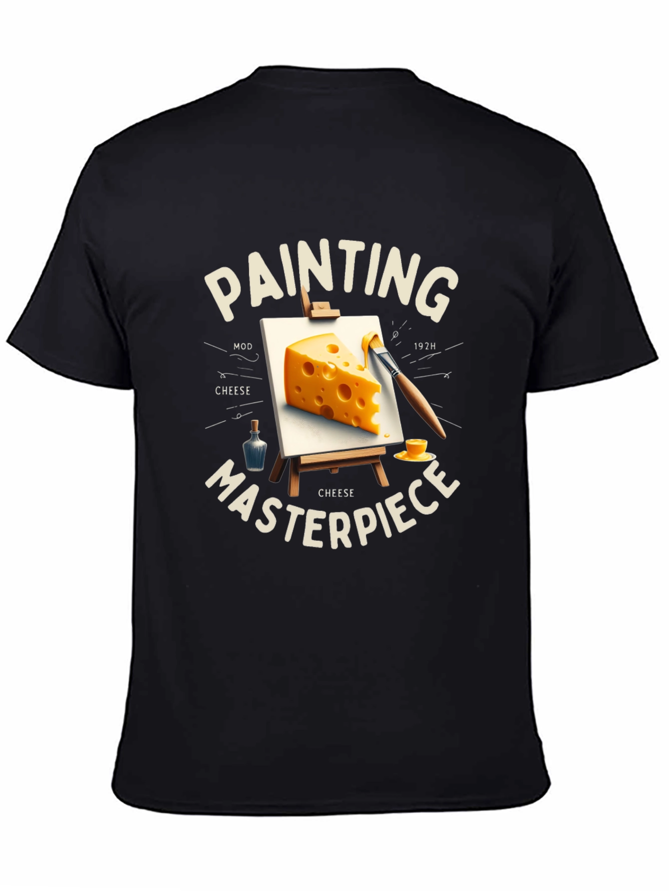Cheese Painting Masterpiece T-Shirt - Artistic Tee